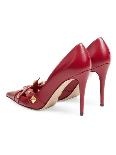Valentino Garavani Women's Studdy Kidskin 100MM Pumps | Thumbnail 3 Valentino Garavani Women's Studdy Kidskin 100MM Pumps | Thumbnail 3