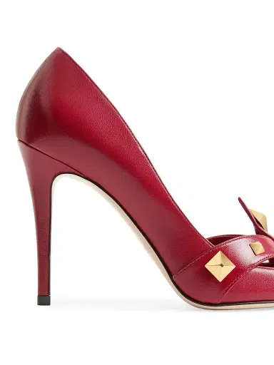Valentino Garavani Women's Studdy Kidskin 100MM Pumps | Thumbnail 6 Valentino Garavani Women's Studdy Kidskin 100MM Pumps | Thumbnail 6