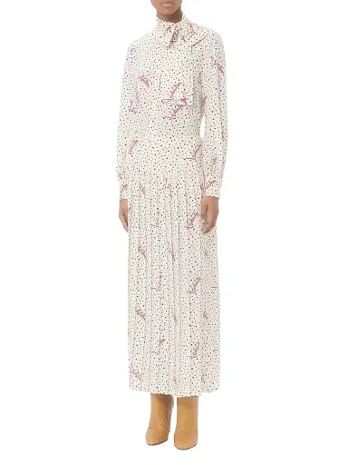 Valentino Garavani Women's Plusdepois Bubble Print Crepe De Chine Skirt - Vanilla Multi - Size 6 | Thumbnail 2 Valentino Garavani Women's Plusdepois Bubble Print Crepe De Chine Skirt - Vanilla Multi - Size 6 | Thumbnail 2