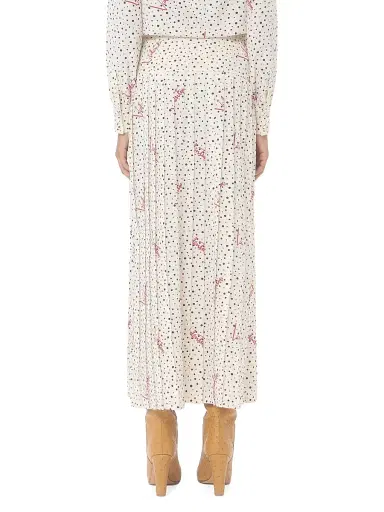 Valentino Garavani Women's Plusdepois Bubble Print Crepe De Chine Skirt - Vanilla Multi - Size 6 | Thumbnail 5 Valentino Garavani Women's Plusdepois Bubble Print Crepe De Chine Skirt - Vanilla Multi - Size 6 | Thumbnail 5