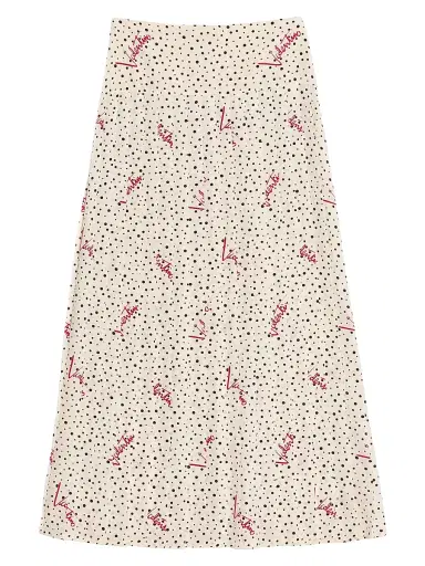 Valentino Garavani Women's Plusdepois Bubble Print Crepe De Chine Skirt - Vanilla Multi - Size 6 | Thumbnail 1 Valentino Garavani Women's Plusdepois Bubble Print Crepe De Chine Skirt - Vanilla Multi - Size 6 | Thumbnail 1