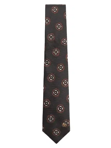 Valentino Garavani Men's Valentie Silk Jacquard Tie with Geometric Pattern | Thumbnail 1 Valentino Garavani Men's Valentie Silk Jacquard Tie with Geometric Pattern | Thumbnail 1