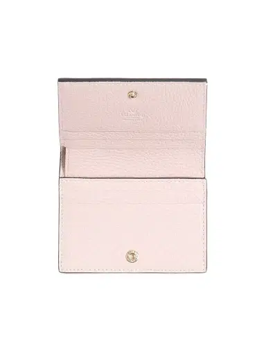 Valentino Garavani Women's Rockstud Grainy Calfskin Leather Wallet - Pink | Thumbnail 5