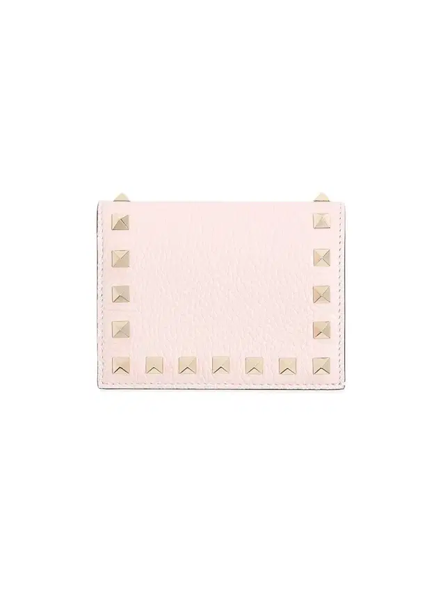 Valentino Garavani Women's  Rockstud Grainy Calfskin Leather Wallet - Pink