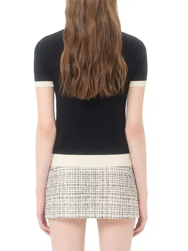 Valentino Garavani Women's Cotton Sweater - Black Latte - Size XL | Thumbnail 5 Valentino Garavani Women's Cotton Sweater - Black Latte - Size XL | Thumbnail 5
