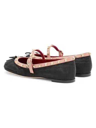 Valentino Garavani Women's Rockstud Mary-Jane Ballets - Black - Size 12 | Thumbnail 3 Valentino Garavani Women's Rockstud Mary-Jane Ballets - Black - Size 12 | Thumbnail 3