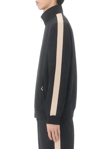 Valentino Garavani Men's Nylon Sweatshirt with VGold - Black Butter | Thumbnail 4