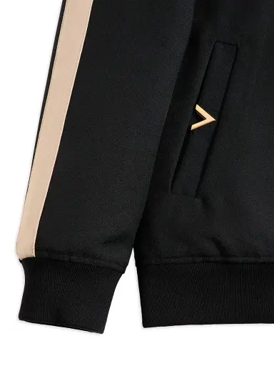 Valentino Garavani Men's Nylon Sweatshirt with VGold - Black Butter | Thumbnail 7