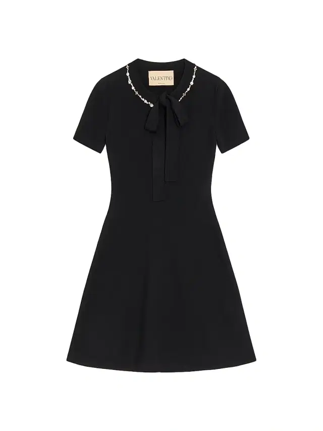 Valentino Garavani Women's Embroidered Knit Dress - Black