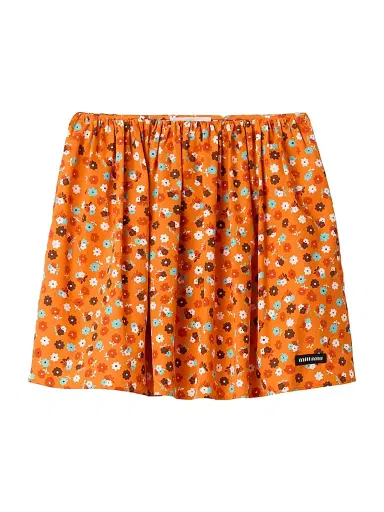 Miu Miu Women's Poplin Skirt - Orange - Size 4 | Thumbnail 1