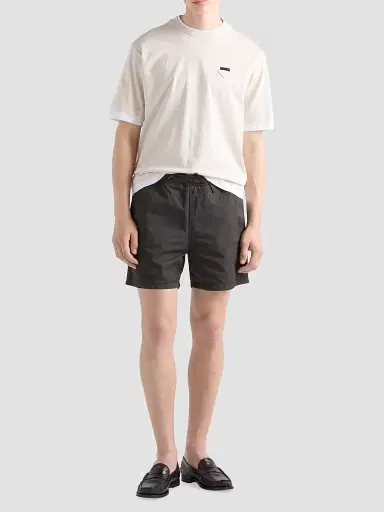 Prada Men's Cotton T-Shirt - Beige Khaki | Thumbnail 2 Prada Men's Cotton T-Shirt - Beige Khaki | Thumbnail 2