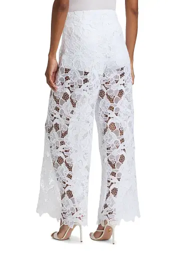 Chiara Boni La Petite Robe Women's Emilka Lace Wide-Leg Pants | Thumbnail 5 Chiara Boni La Petite Robe Women's Emilka Lace Wide-Leg Pants | Thumbnail 5