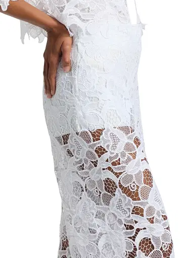 Chiara Boni La Petite Robe Women's Emilka Lace Wide-Leg Pants | Thumbnail 6 Chiara Boni La Petite Robe Women's Emilka Lace Wide-Leg Pants | Thumbnail 6