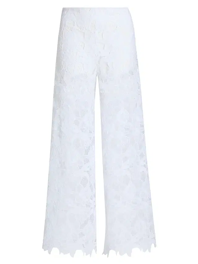 Chiara Boni La Petite Robe Women's Emilka Lace Wide-Leg Pants - White