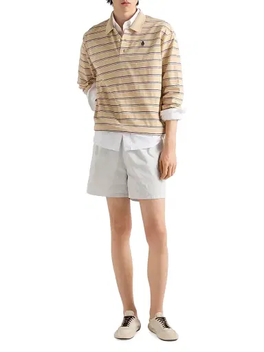 Prada Men's Cotton Shirt - White | Thumbnail 2