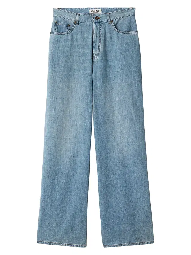 Women's Chambray Pants - Blue