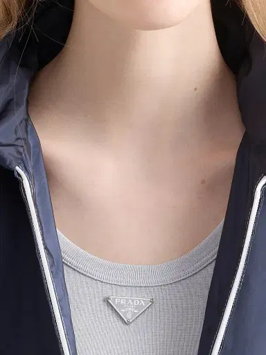 Prada Women's Ribbed Knit Tank Top - Grey | Thumbnail 5