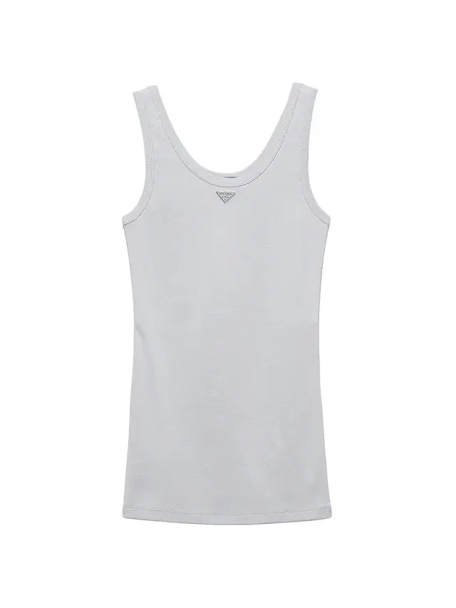 Prada Women's Ribbed Knit Tank Top - Grey