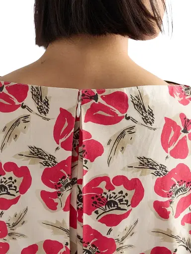 Prada Women's Printed Soft Poplin Dress | Thumbnail 6 Prada Women's Printed Soft Poplin Dress | Thumbnail 6
