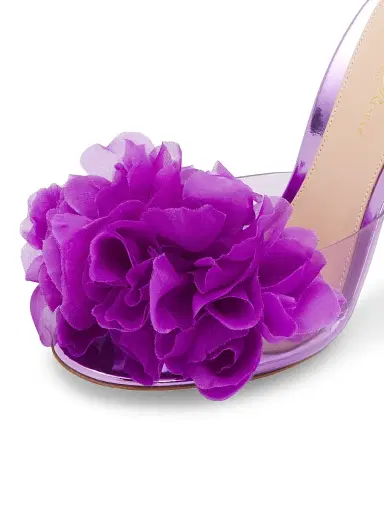 Gianvito Rossi Women's Igea 95MM Leather Sandals - Freesia | Thumbnail 5 Gianvito Rossi Women's Igea 95MM Leather Sandals - Freesia | Thumbnail 5