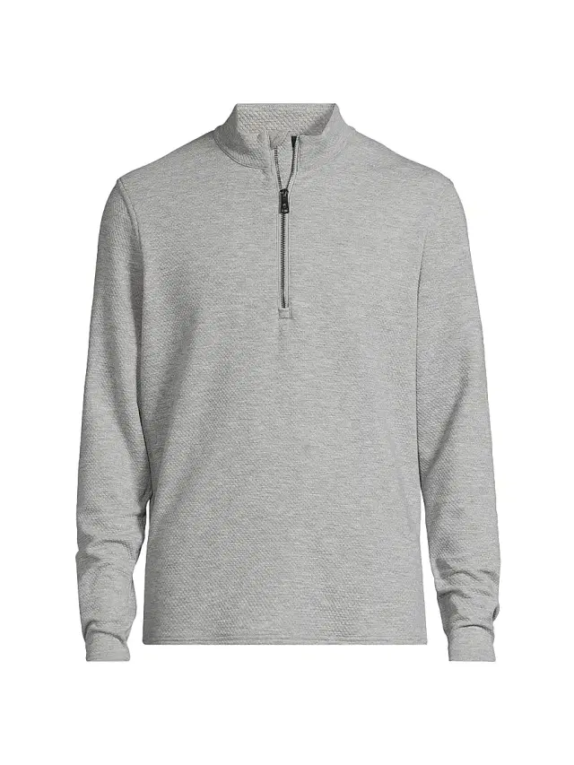 Men's Troy Quarter-Zip Pullover - Smoke Heather