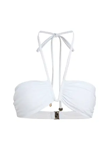 Ramy Brook Women's June Halterneck Bikini Top - White - Size XL | Thumbnail 1