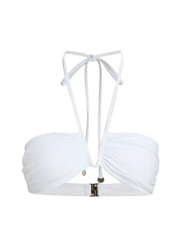 Women's June Halterneck Bikini Top - White
