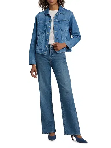 L'Agence Women's Celine Slim Femme Stretch-Cotton Jacket | Thumbnail 2
