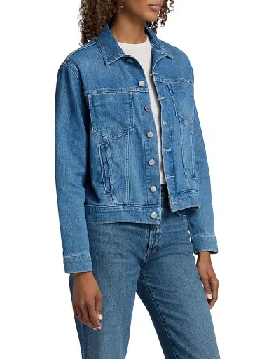 L'Agence Women's Celine Slim Femme Stretch-Cotton Jacket | Thumbnail 4