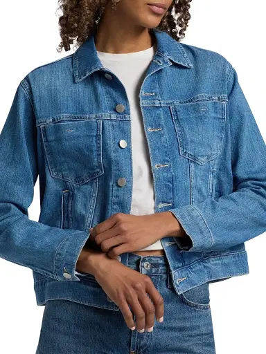 L'Agence Women's Celine Slim Femme Stretch-Cotton Jacket | Thumbnail 6