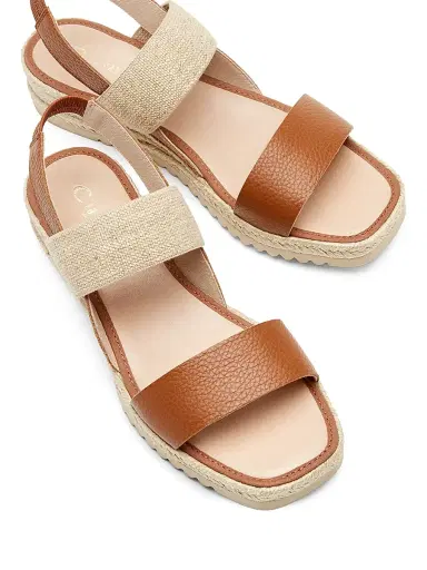 La Canadienne Women's Rowena 40MM Leather Espadrille Sandals - Cognac Pebble - Size 9 | Thumbnail 3 La Canadienne Women's Rowena 40MM Leather Espadrille Sandals - Cognac Pebble - Size 9 | Thumbnail 3