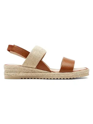 La Canadienne Women's Rowena 40MM Leather Espadrille Sandals - Cognac Pebble - Size 9 | Thumbnail 1 La Canadienne Women's Rowena 40MM Leather Espadrille Sandals - Cognac Pebble - Size 9 | Thumbnail 1