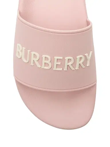 Burberry Women's Furley Logo Slides - Candy Pink Dove Beige - Size 11 Sandals | Thumbnail 6