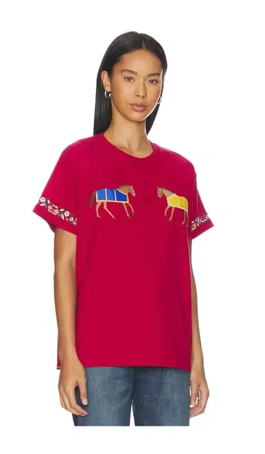 Found Embroidered Horse Equine Tee | Thumbnail 2