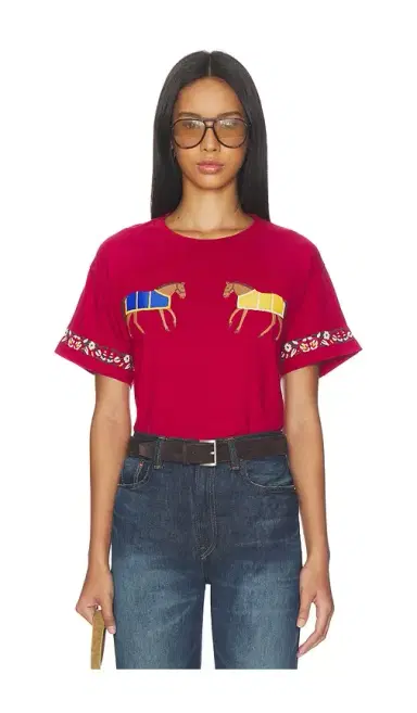Found Embroidered Horse Equine Tee | Thumbnail 1