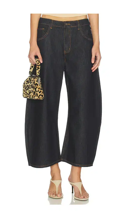LIONESS Horseshoe Cropped Jeans
