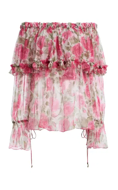 Chloé Floral-Print Silk Blouse | Thumbnail 6