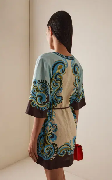 ALÉMAIS Natalia Printed Linen Mini Dress | Thumbnail 4 ALÉMAIS Natalia Printed Linen Mini Dress | Thumbnail 4