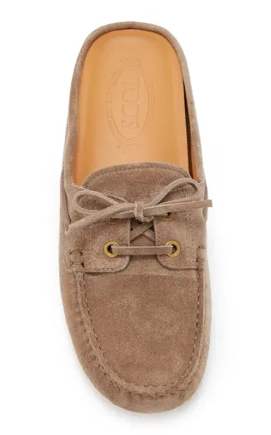 Tod's Suede Loafer Mules | Thumbnail 3 Tod's Suede Loafer Mules | Thumbnail 3