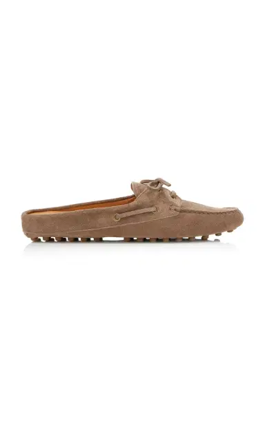 Tod's Suede Loafer Mules | Thumbnail 6 Tod's Suede Loafer Mules | Thumbnail 6