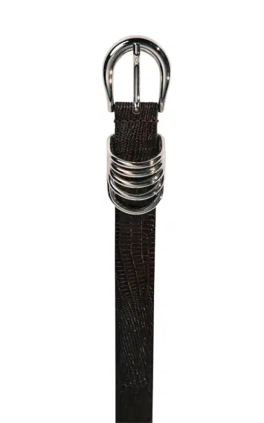 Déhanche Hollyhock Lizard-Effect Leather Belt | Thumbnail 4