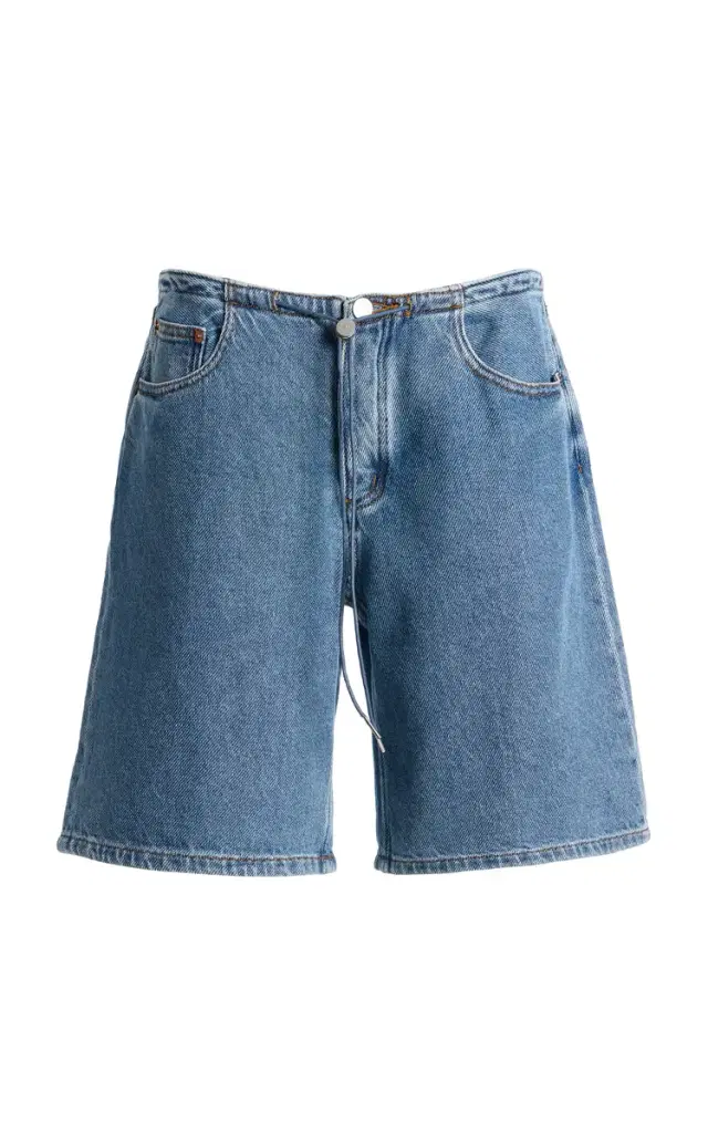 STILL HERE Cool Cotton Denim Shorts