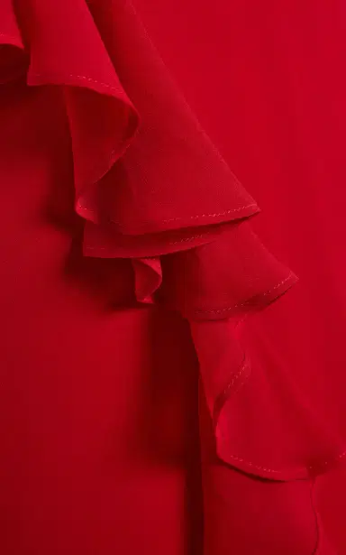 De La Vali Exclusive Mayara Ruffled Georgette Maxi Dress | Thumbnail 6