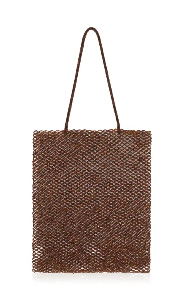 Handmade Beaded Tote Bag
