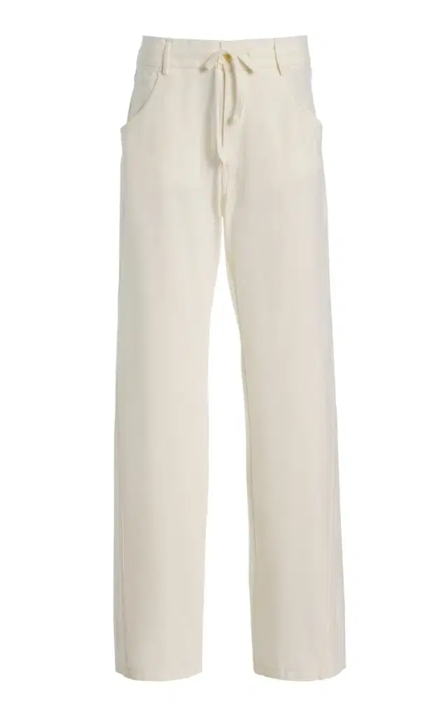 DARKPARK Iris Cotton Jersey Paper-Bag Pants