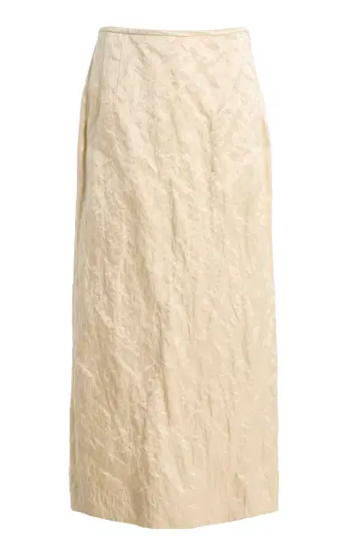 FFORME Mena Straight Cotton-Blend Midi Skirt | Thumbnail 1