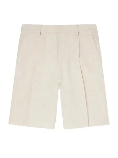 NN07 Kay 1454 Straight-Leg Pleated Linen Shorts - Men | Thumbnail 1