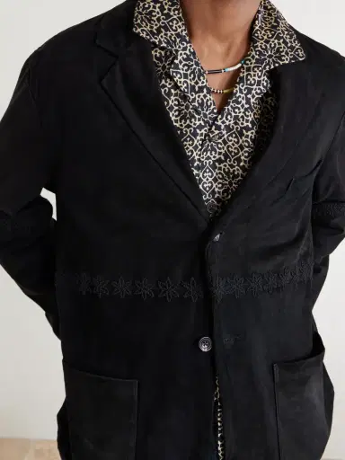 Kartik Research Embroidered Suede Blazer - Men | Thumbnail 5 Kartik Research Embroidered Suede Blazer - Men | Thumbnail 5