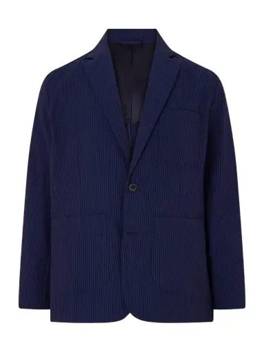 Portuguese Flannel Atlantico Organic Cotton-Seersucker Suit Jacket - Men | Thumbnail 1