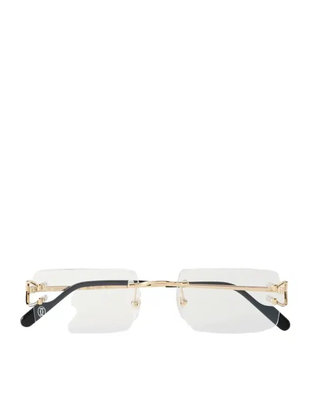 Cartier Eyewear Rectangle-Frame Gold-Tone Optical Glasses - Men